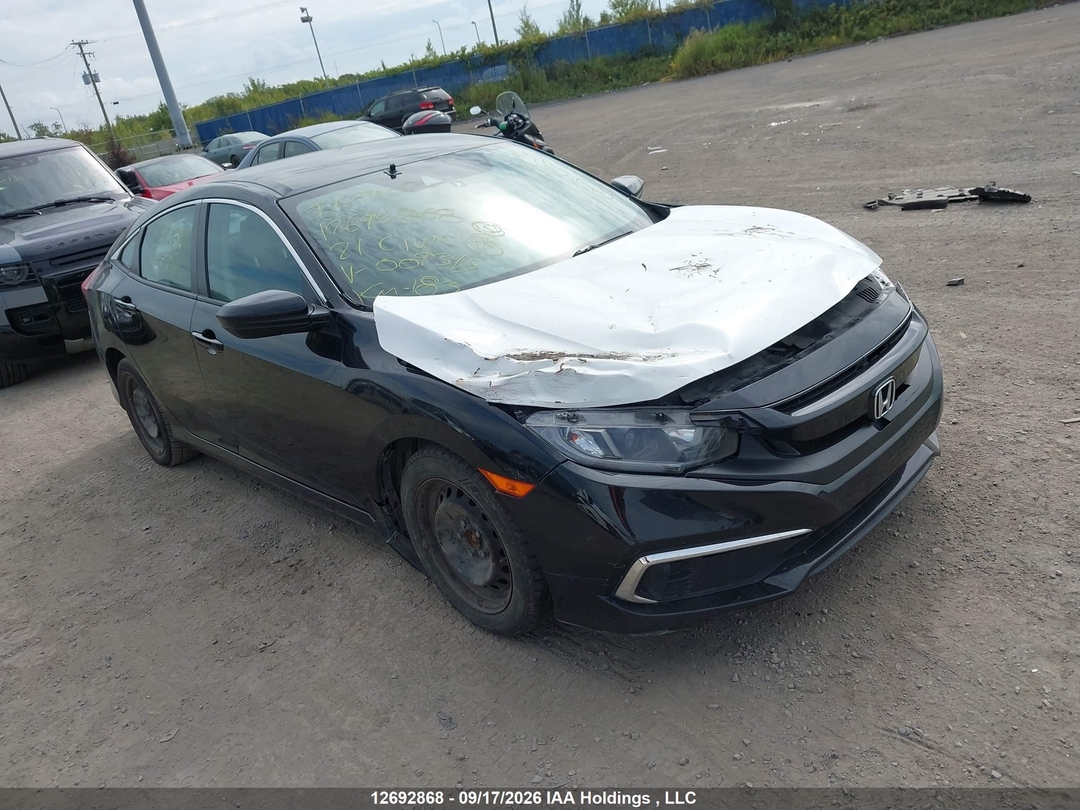 2021 Honda Civic LX view, angle 1