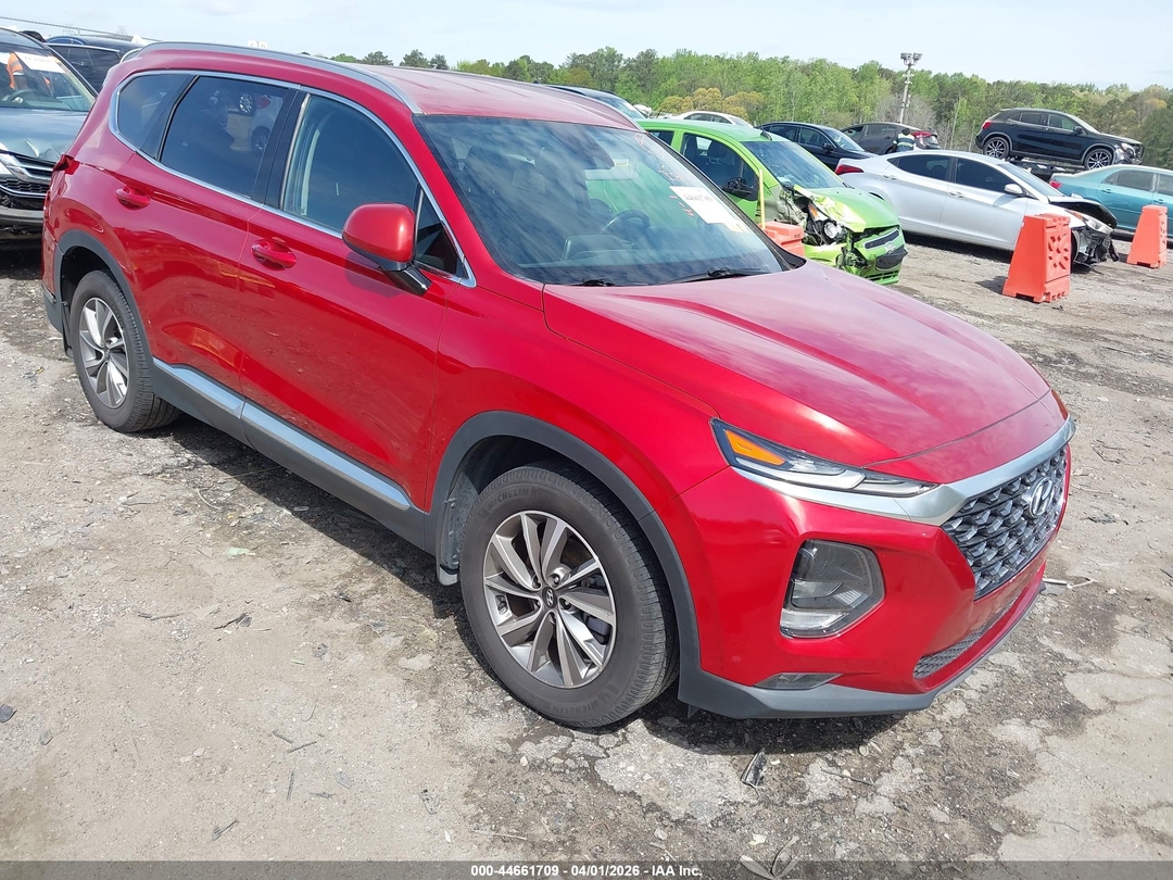 Vue de 2020 Hyundai Santa Fe Sel, angle 1