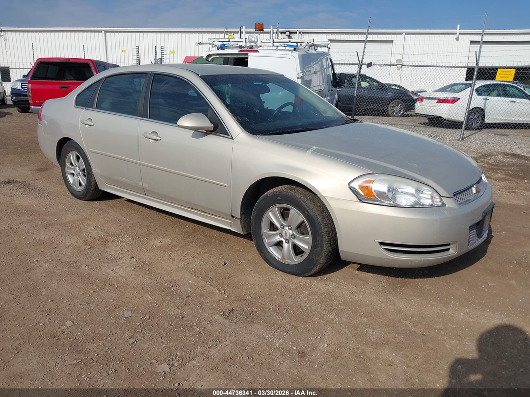 Вид 2012 Chevrolet Impala Ls, угол 1