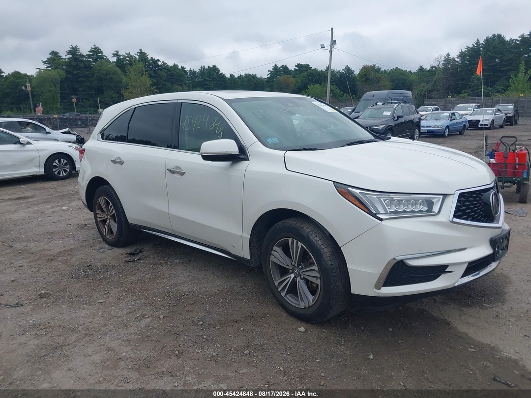 Vista de 2019 Acura Mdx Standard, ángulo 1