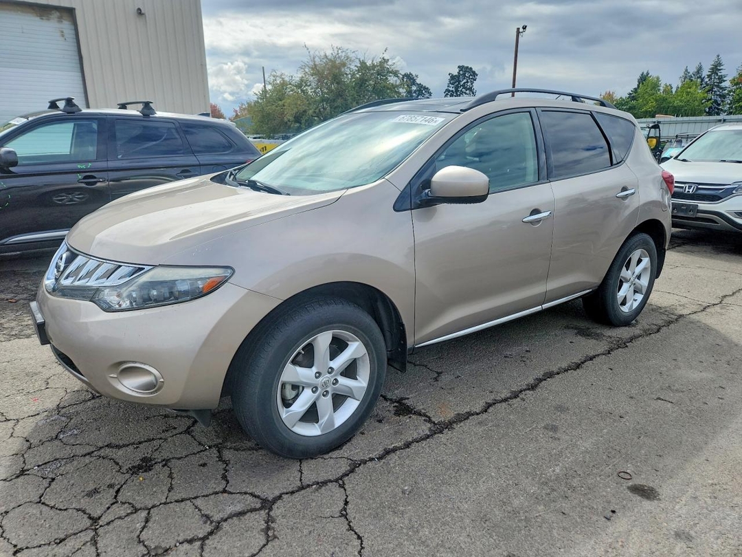 Vue de 2009 NISSAN MURANO S, angle 1