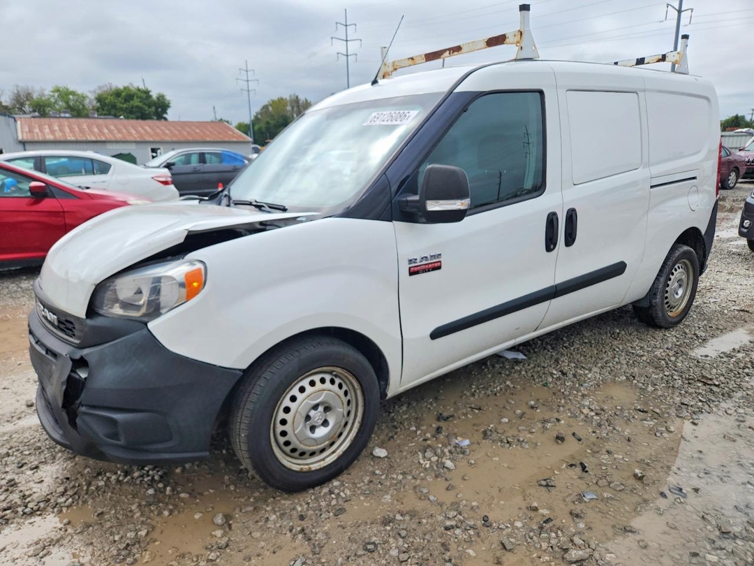 منظر 2020 RAM PROMASTER CITY DELIVERY VAN، زاوية 1