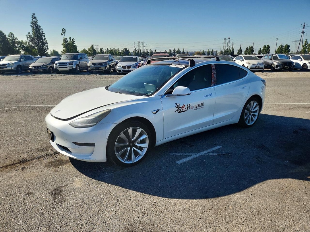 Вид 2019 TESLA MODEL 3, угол 1