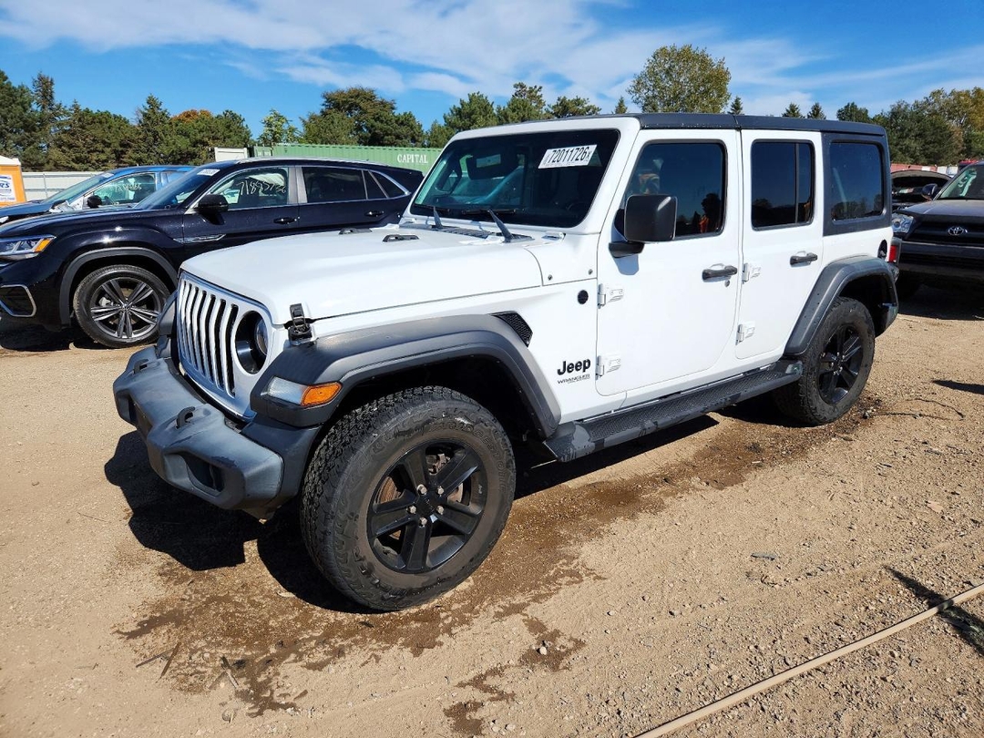 Вид 2021 JEEP WRANGLER UNLIMITED SPORT, угол 1