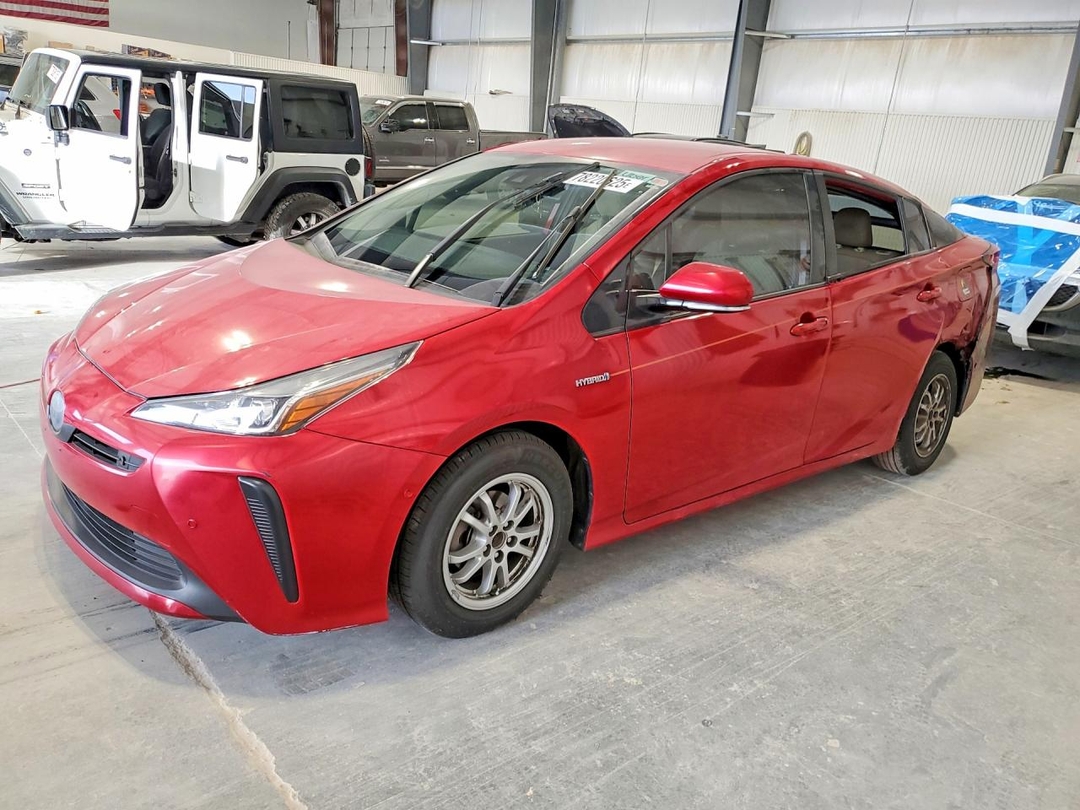Vista de 2019 TOYOTA PRIUS, ángulo 1