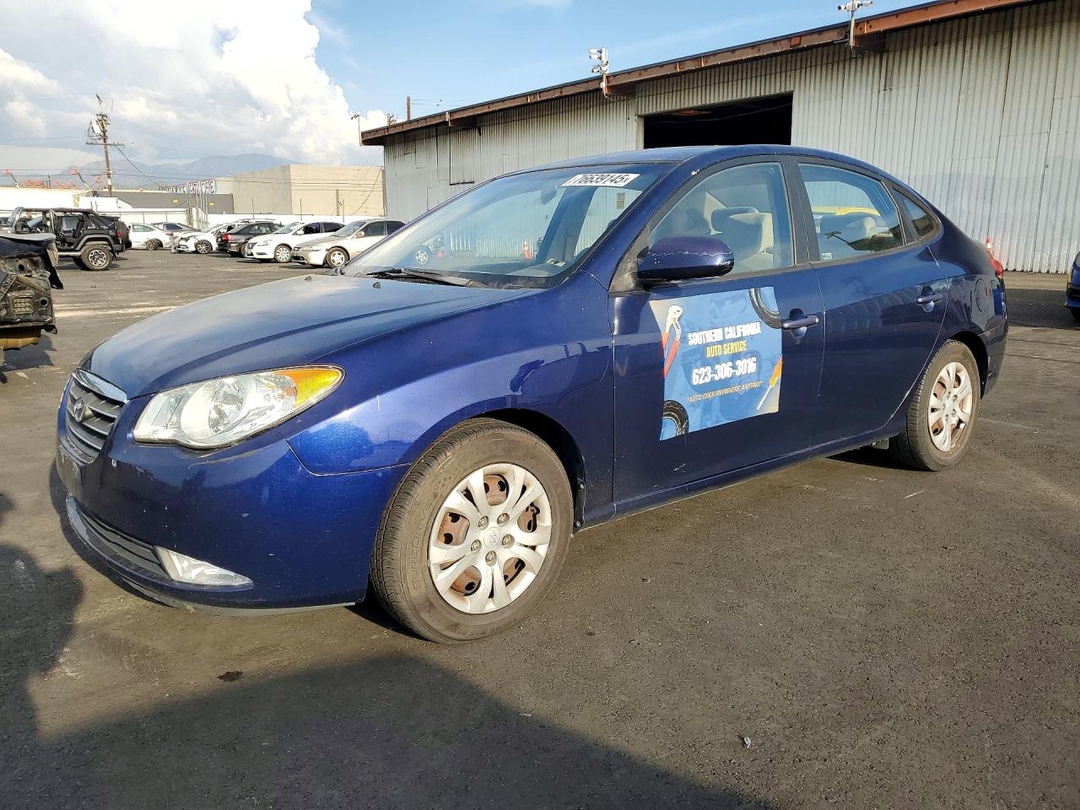 Vue de 2009 HYUNDAI ELANTRA GLS, angle 1