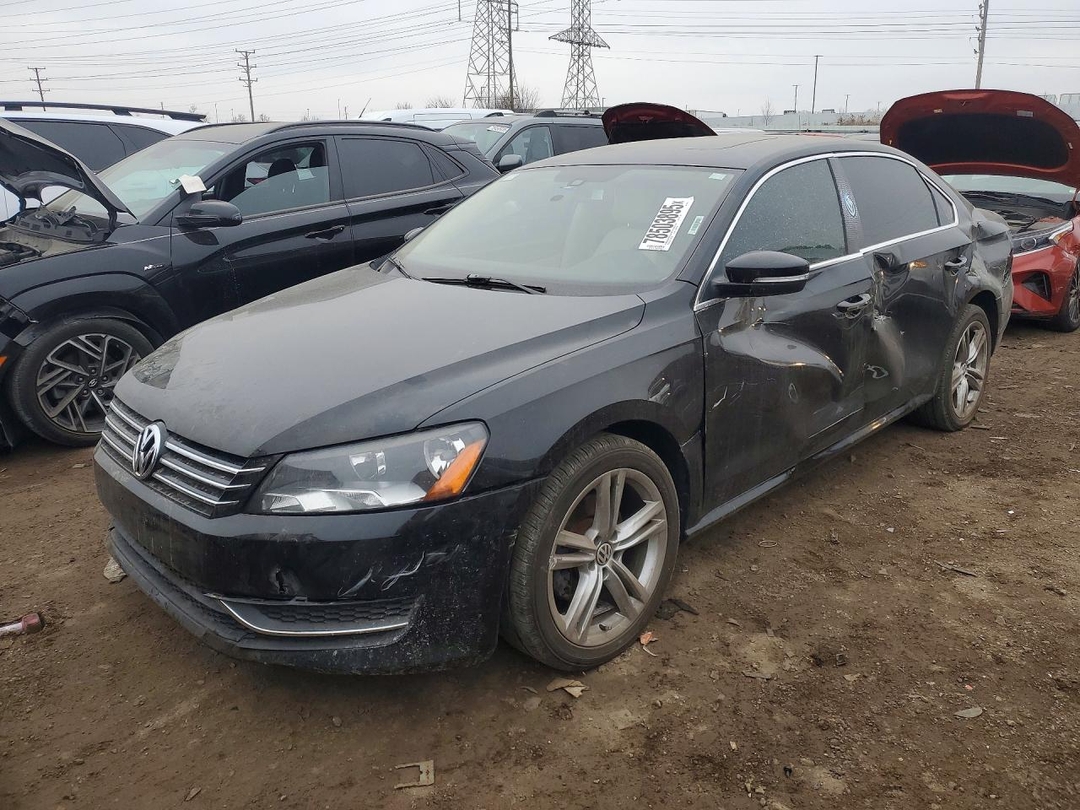 Vue de 2014 VOLKSWAGEN PASSAT SE, angle 1