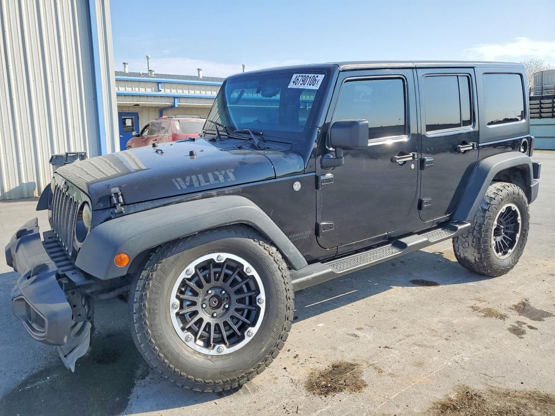 منظر 2015 JEEP WRANGLER UNLIMITED SPORT، زاوية 1
