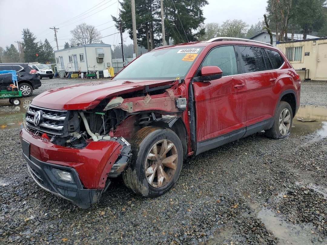 Вид 2018 VOLKSWAGEN ATLAS SE, угол 1