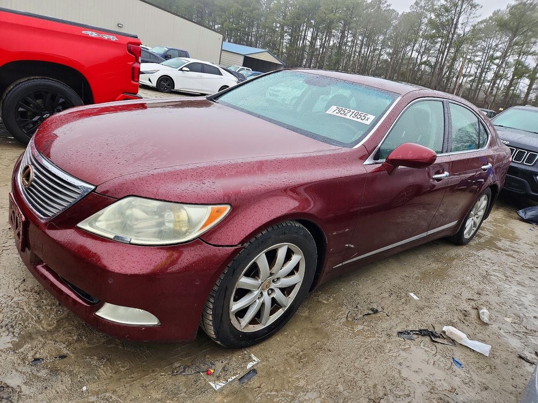 Вид 2007 LEXUS LS 460 BASE, угол 1
