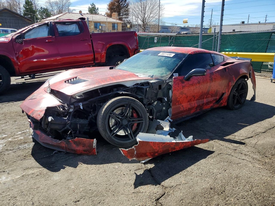 Vue de 2017 CHEVROLET CORVETTE GRAND SPORT 2LT, angle 1