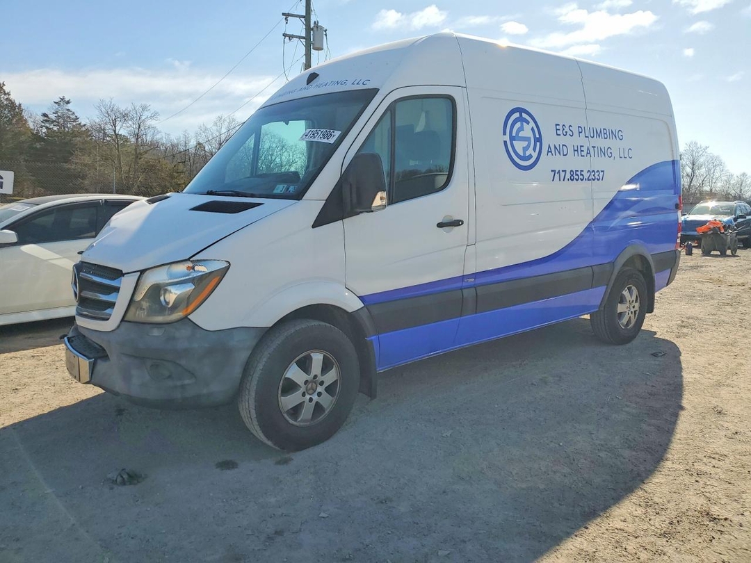 Vista de 2014 MERCEDES BENZ SPRINTER 2500 UTILITY / SERVICE VAN, ángulo 1