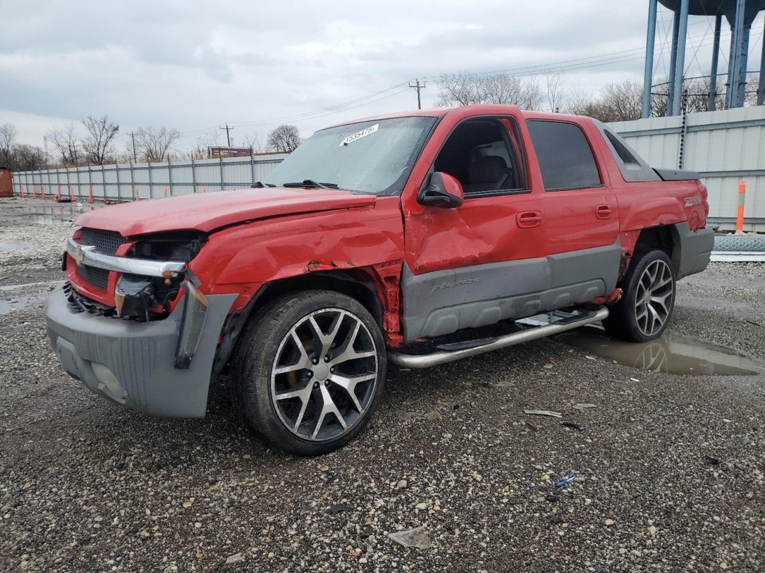 Vue de 2002 CHEVROLET AVALANCHE C1500, angle 1
