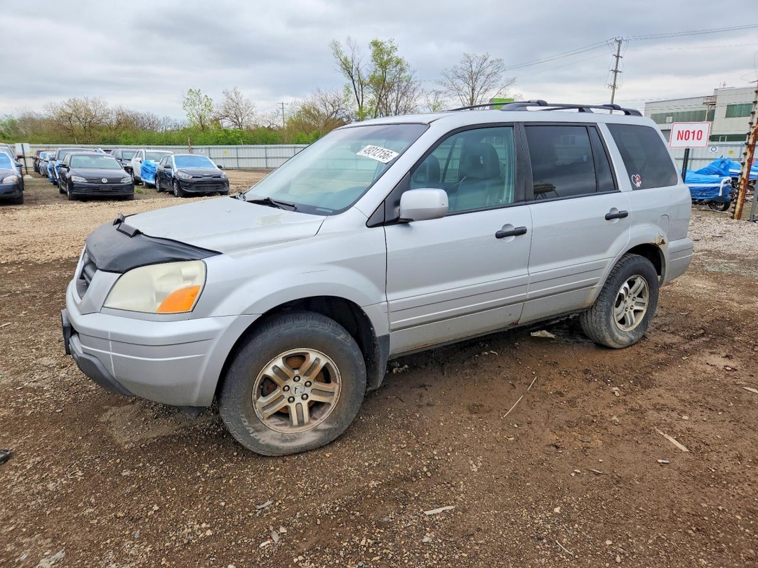 Вид 2004 HONDA PILOT EXL, угол 1