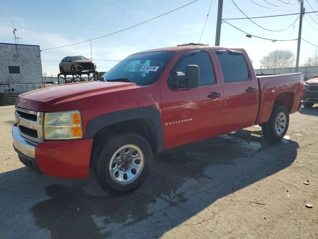 Vue de 2007 CHEVROLET SILVERADO C1500 CREW CAB, angle 1