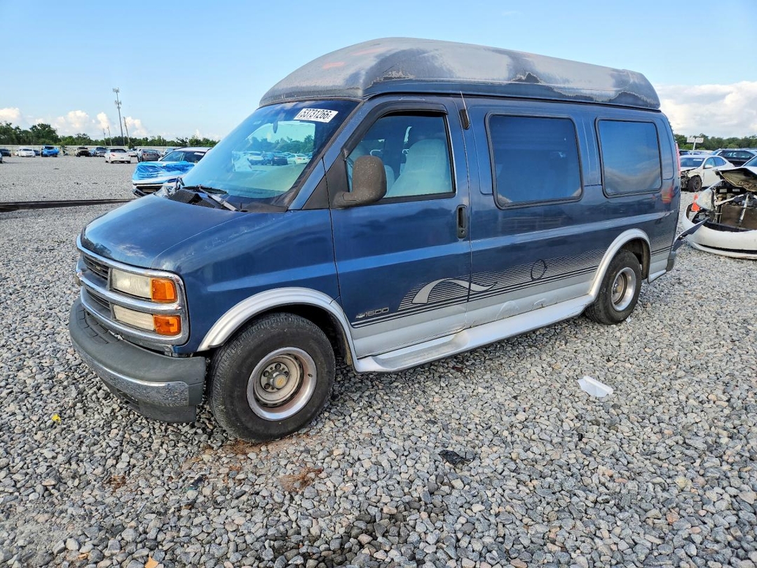 Vue de 1999 CHEVROLET EXPRESS G1500, angle 1