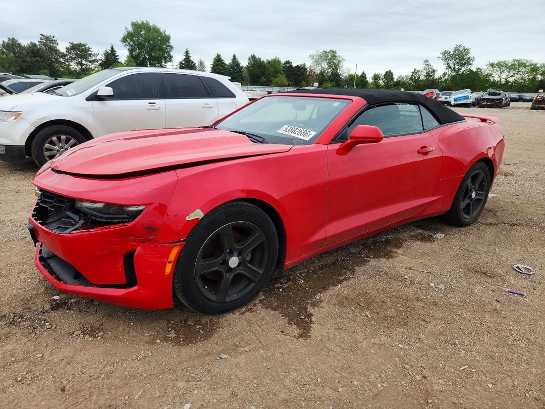 Vista de 2020 CHEVROLET CAMARO LS, ángulo 1