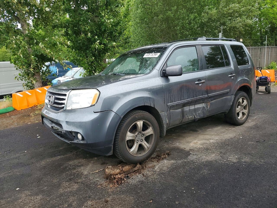 Вид 2012 HONDA PILOT EXL, угол 1