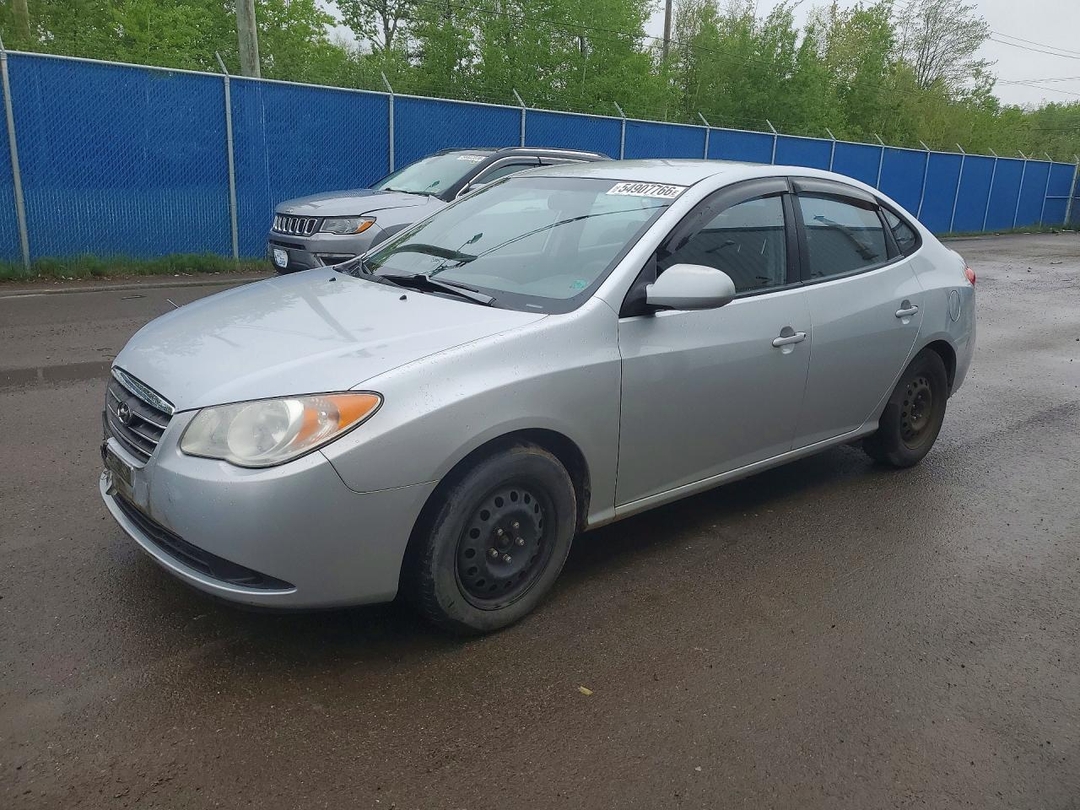 Vue de 2007 HYUNDAI ELANTRA GLS, angle 1