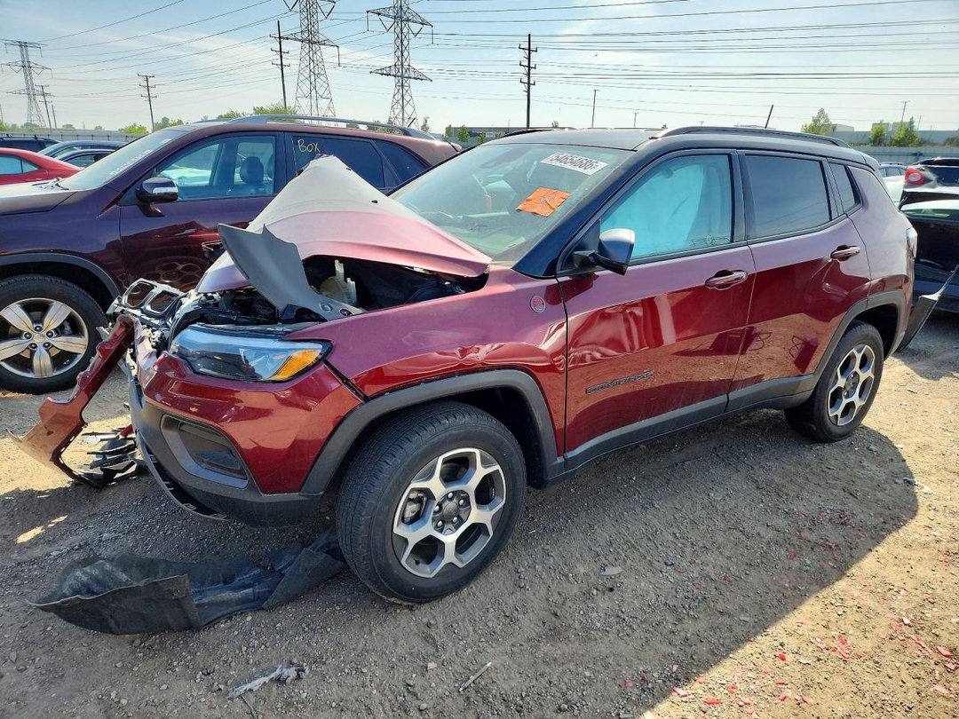 Vedere 2022 JEEP COMPASS, unghi 1