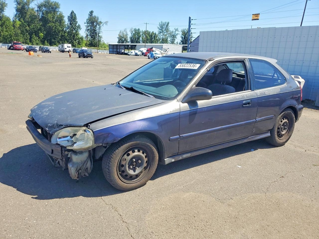 Вид 1999 HONDA CIVIC DX, угол 1