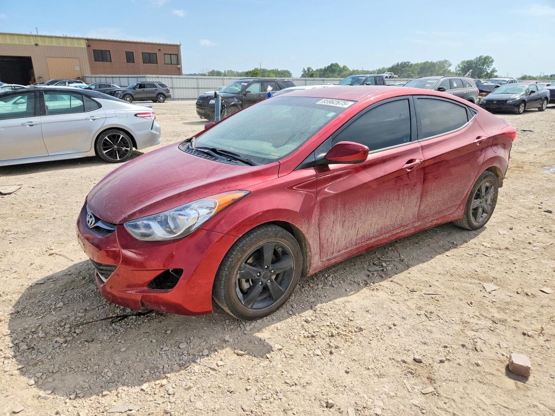 Vista de 2013 HYUNDAI ELANTRA GLS, ángulo 1