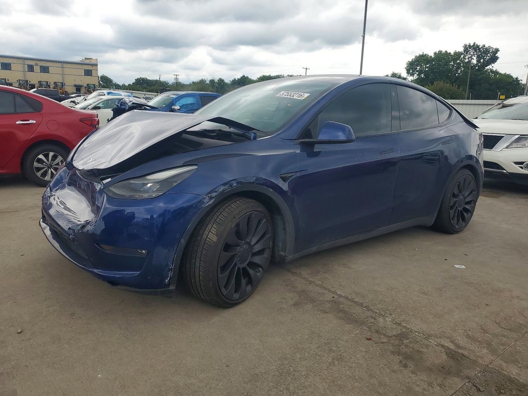 Vue de 2022 TESLA MODEL Y, angle 1