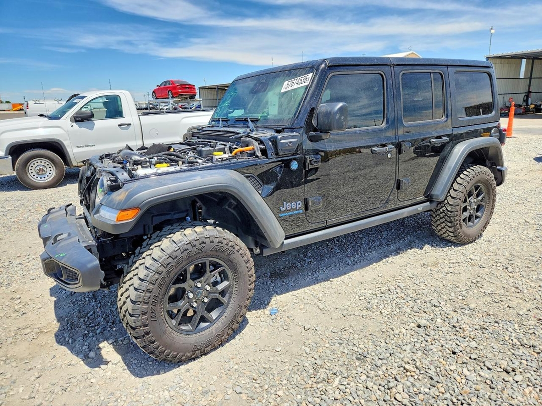 Vue de 2025 JEEP WRANGLER SPORT 4XE, angle 1