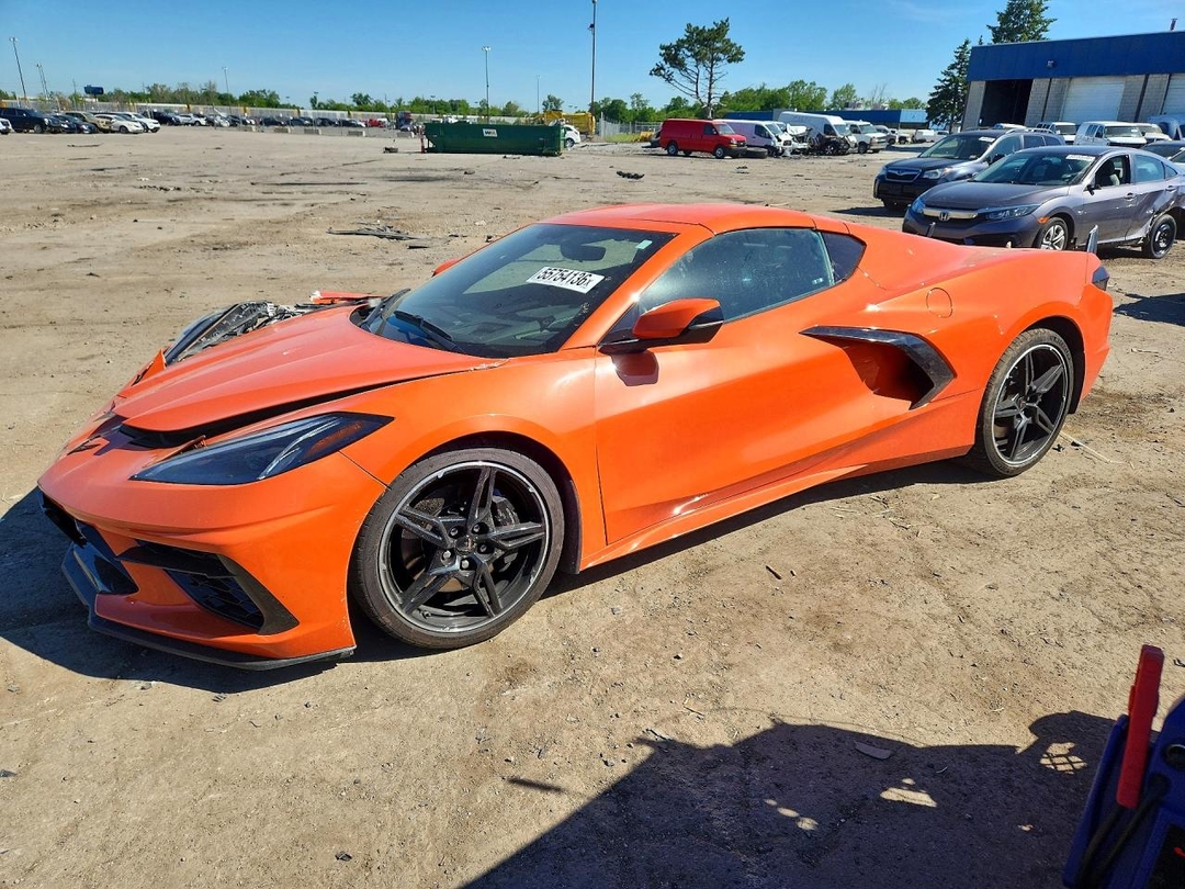 Vedere 2020 CHEVROLET CORVETTE STINGRAY 2LT, unghi 1