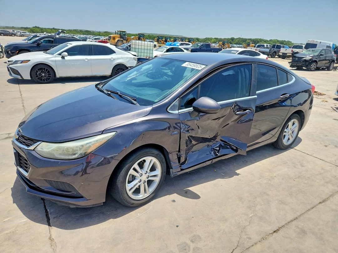Vedere 2017 CHEVROLET CRUZE LT, unghi 1