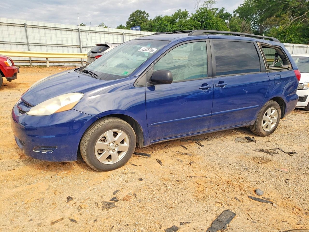 Вид 2008 TOYOTA SIENNA LE 8-PASSENGER, угол 1