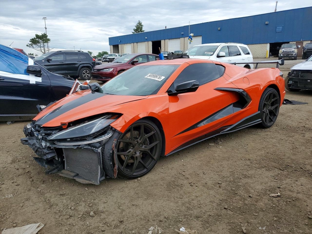 Vedere 2020 CHEVROLET CORVETTE STINGRAY 1LT, unghi 1