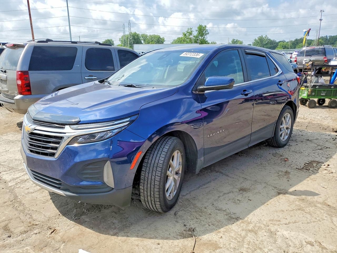 Vue de 2022 CHEVROLET EQUINOX LT, angle 1