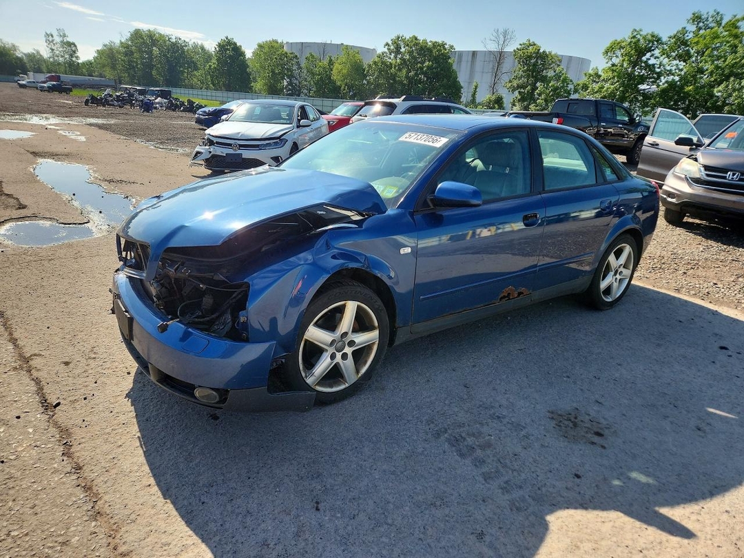 Вид 2004 AUDI A4 1.8T QUATTRO, угол 1