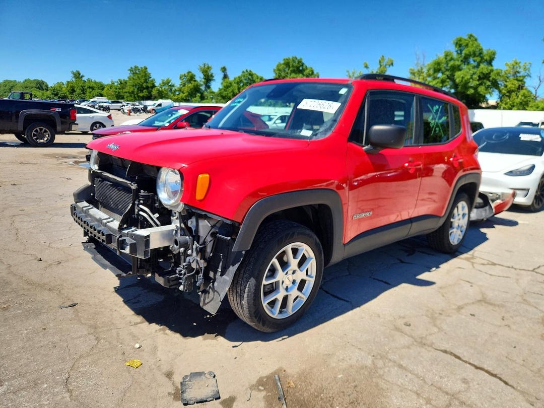 Vedere 2022 JEEP RENEGADE SPORT, unghi 1