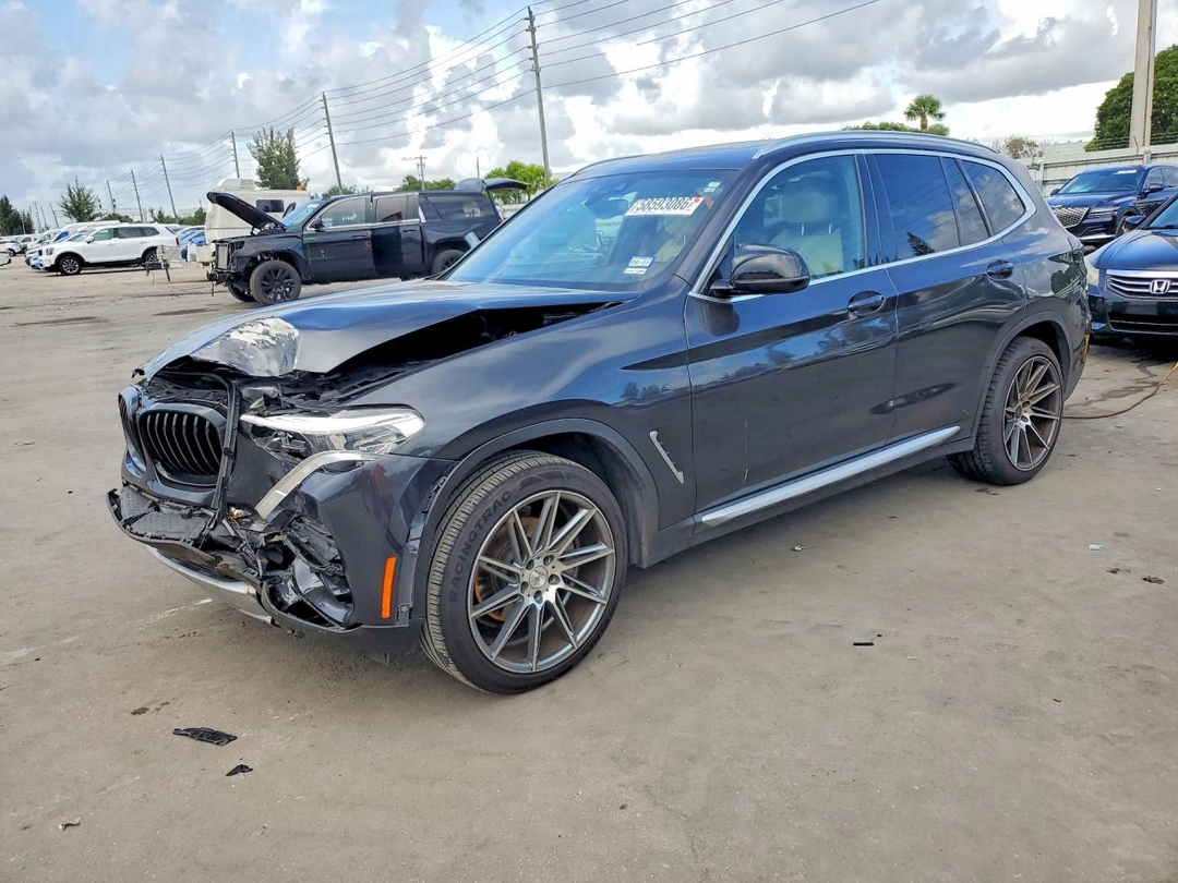 Вид 2021 BMW X3 SDRIVE30I, угол 1