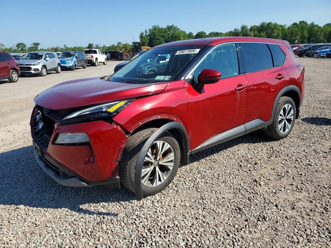 Вид 2021 NISSAN ROGUE SV, угол 1