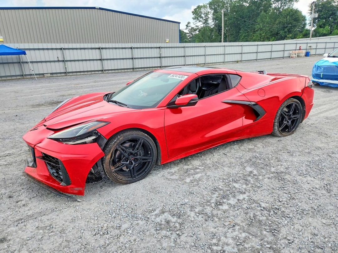 Вид 2024 CHEVROLET CORVETTE STINGRAY 1LT, угол 1