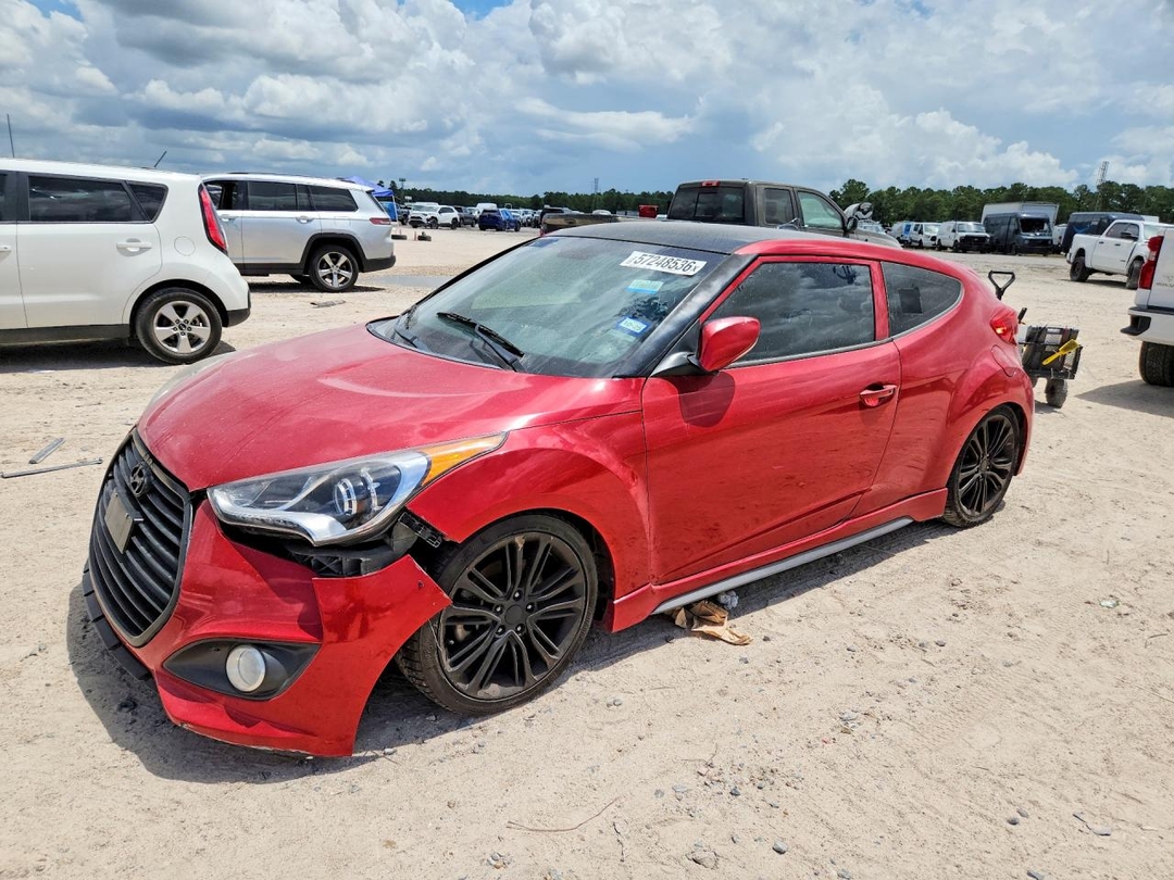 Вид 2016 HYUNDAI VELOSTER TURBO, угол 1