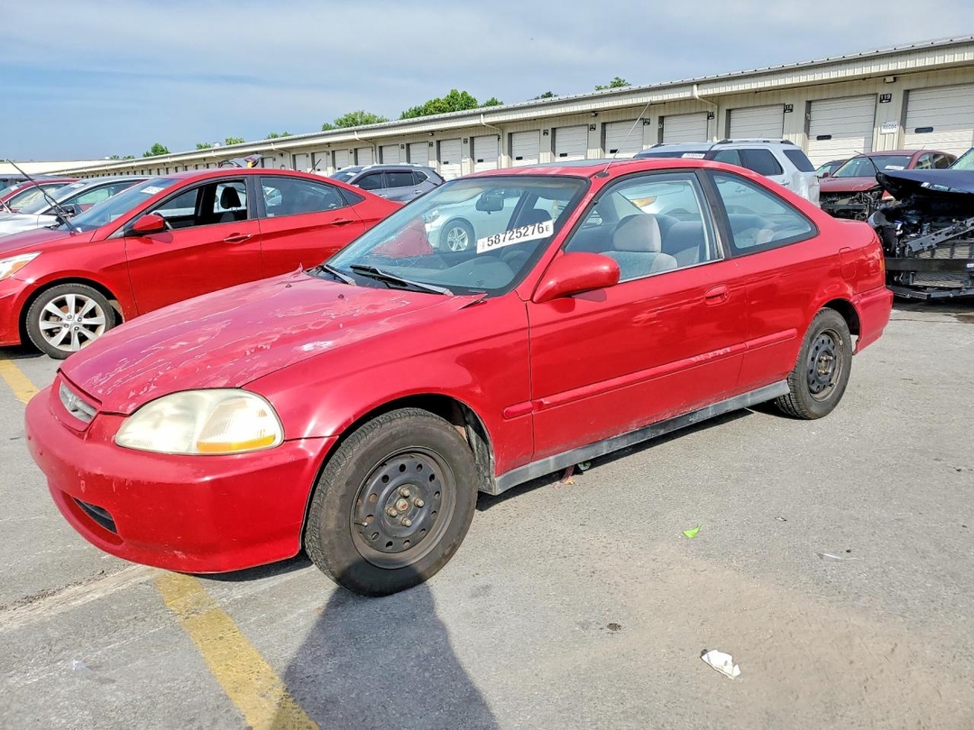 Вид 1998 HONDA CIVIC EX, угол 1