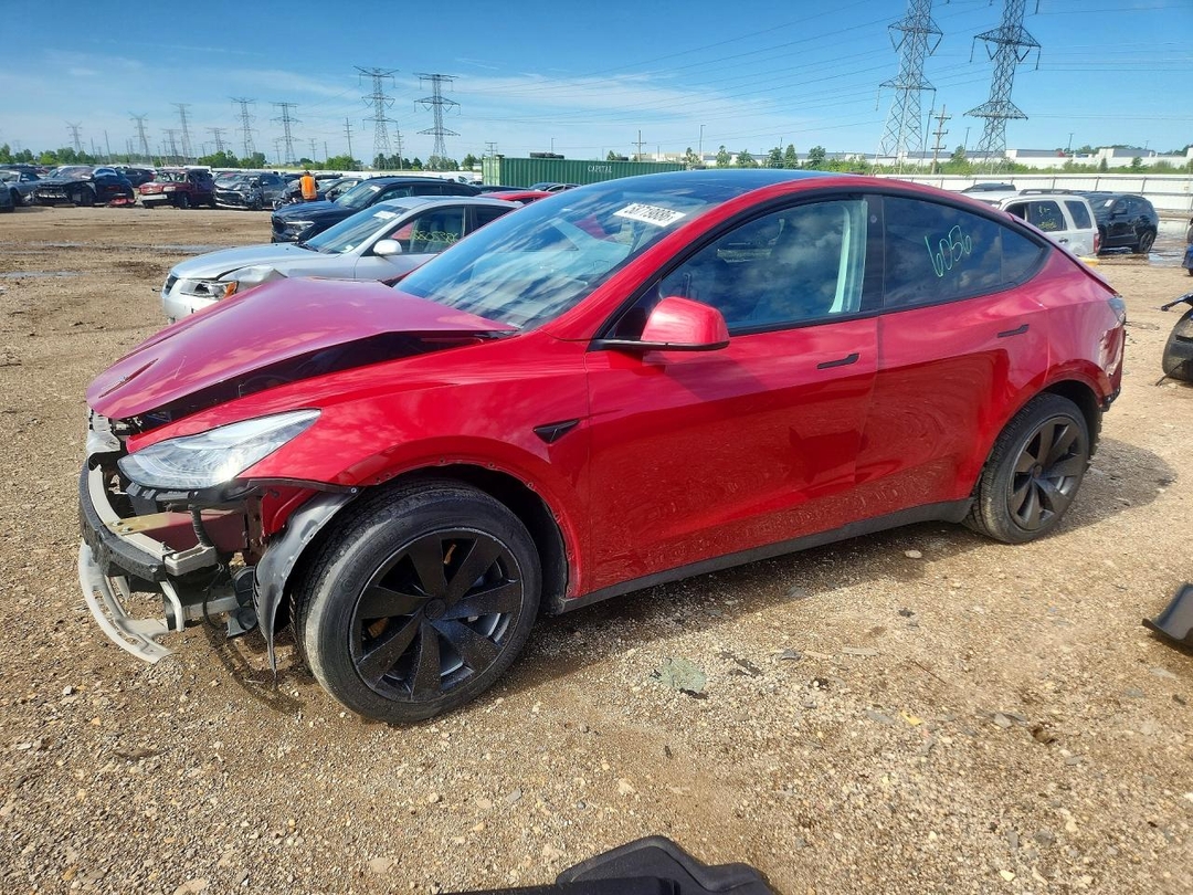 Вид 2022 TESLA MODEL Y, угол 1