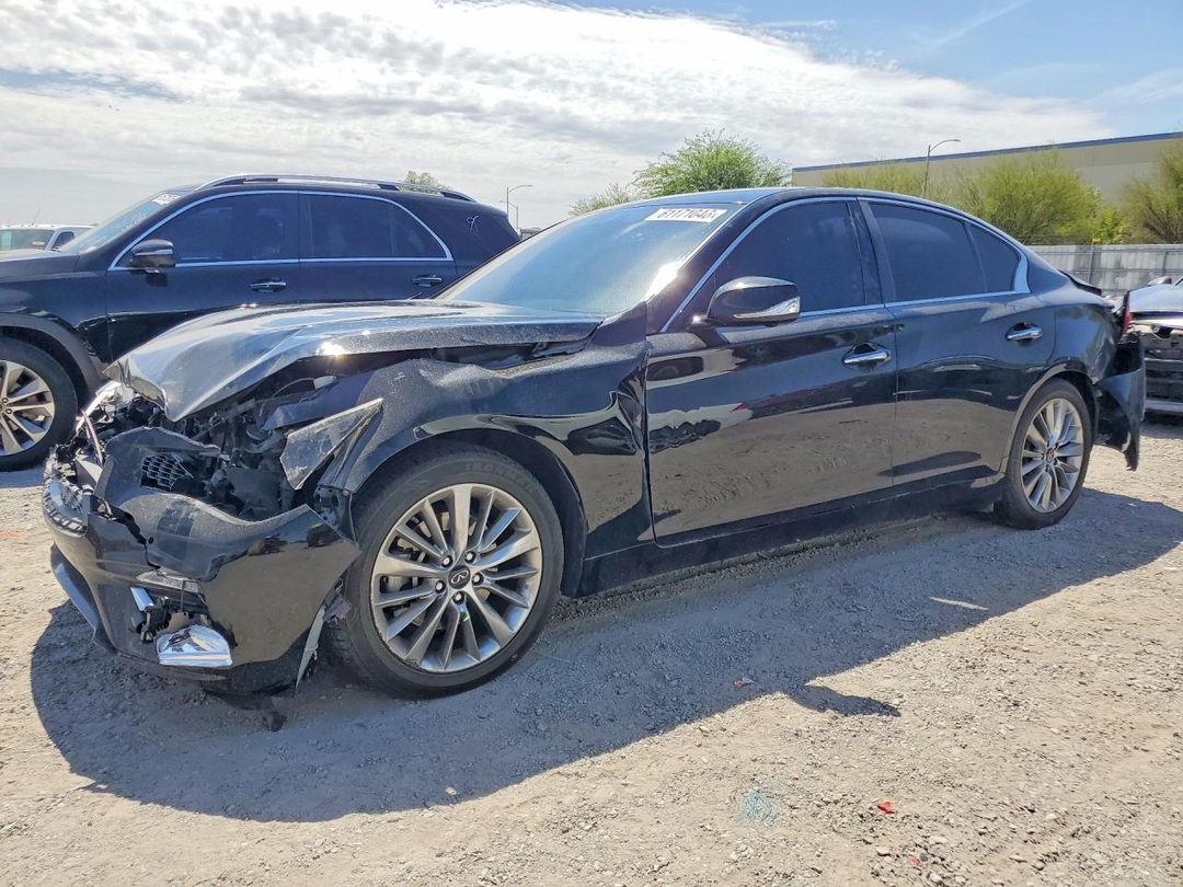 Vista de 2021 INFINITI Q50 LUXE, ángulo 1