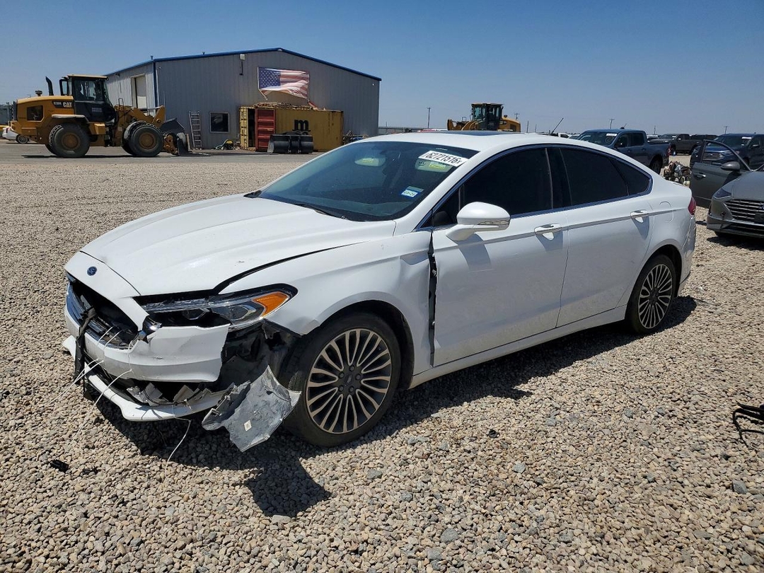 Вид 2018 FORD FUSION TITANIUM/PLATINUM, угол 1