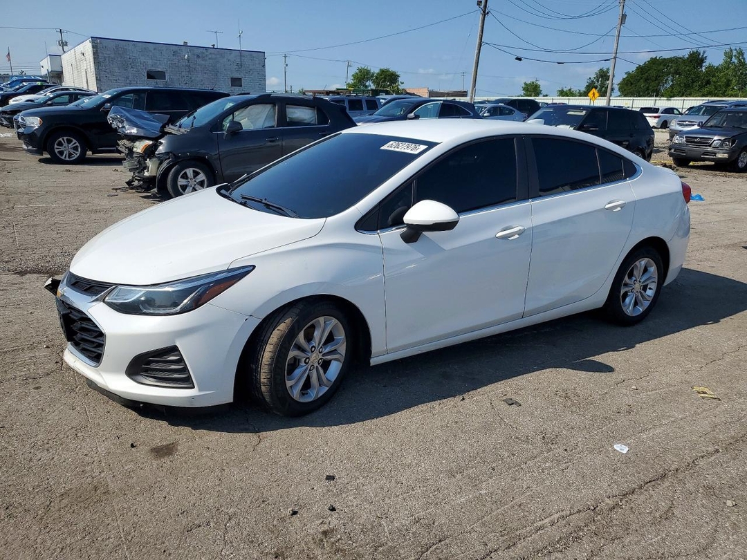 Vedere 2019 CHEVROLET CRUZE LT, unghi 1