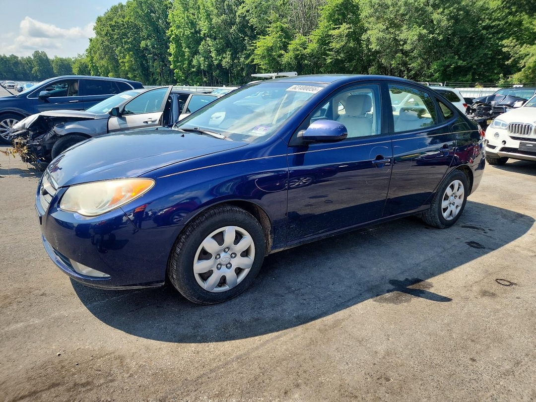Vue de 2008 HYUNDAI ELANTRA GLS, angle 1