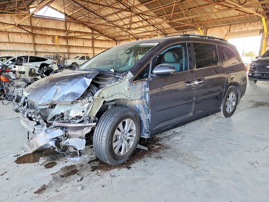 Вид 2016 HONDA ODYSSEY EXL, угол 1