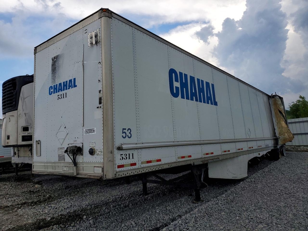 Vista de 2012 GREAT DANE DRY VAN TRAILER, ángulo 1
