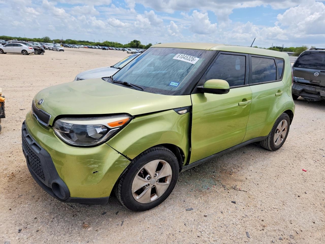 منظر 2014 KIA SOUL BASE، زاوية 1