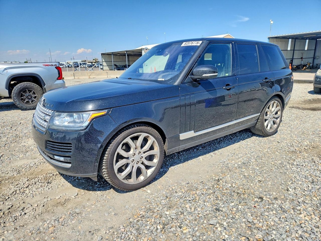 Vue de 2016 LAND ROVER RANGE ROVER HSE, angle 1