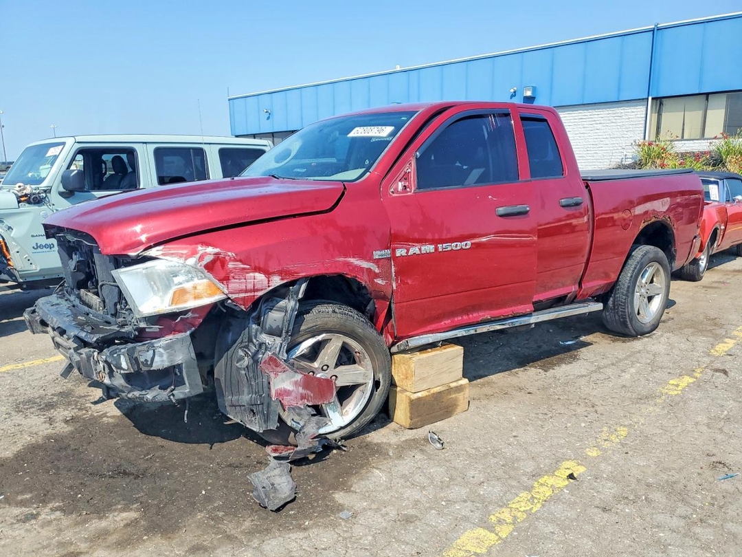 Вид 2012 DODGE RAM 1500 ST, угол 1